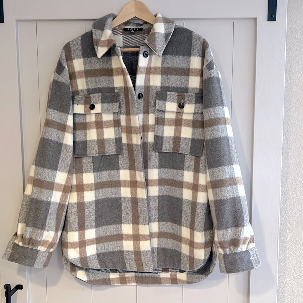 Fore flannel, oversized fit, size small